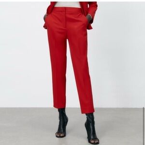 Zara red pants NWOT